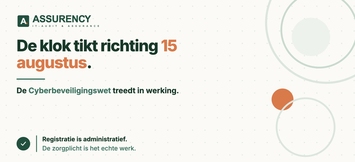 Cyberbeveiligingswet vanaf 15 augustus 2026: registreer uw organisatie op tijd – Assurency